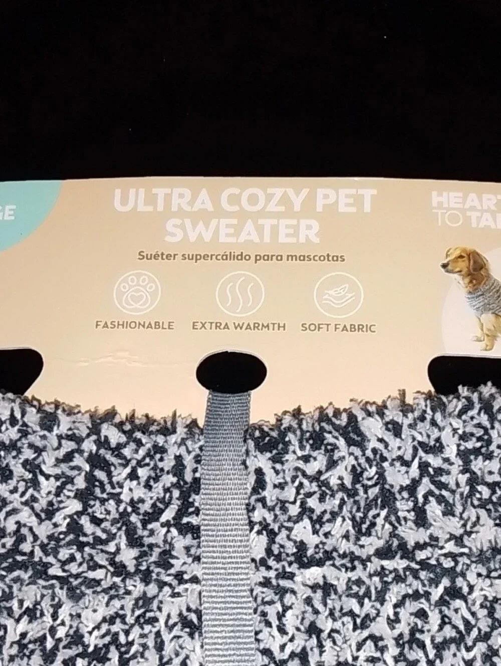 Ultra Cozy Pet Sweater - Black & White